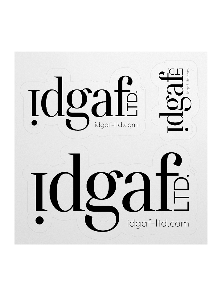 idgaf-LTD Expressive Cut Stickers product image (1)