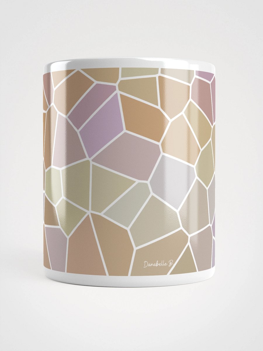 Mug Blanc Mozaïque Néova - Design Géométrique Rétro Chic - Cadeau Déco product image (5)