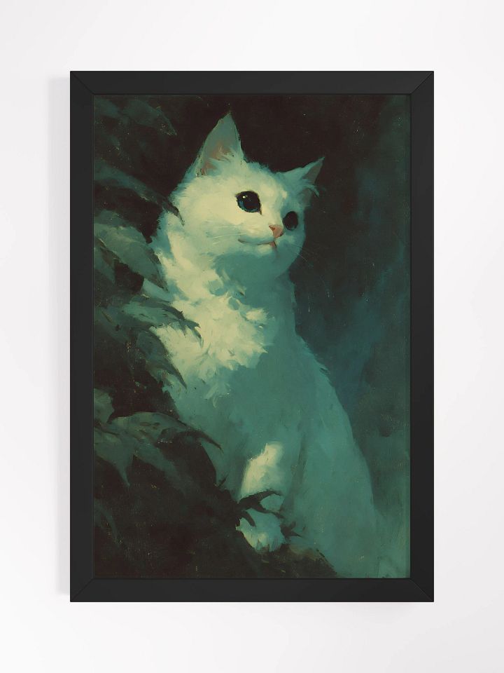 Fluffy Feline Serenity Matte Poster product image (1)