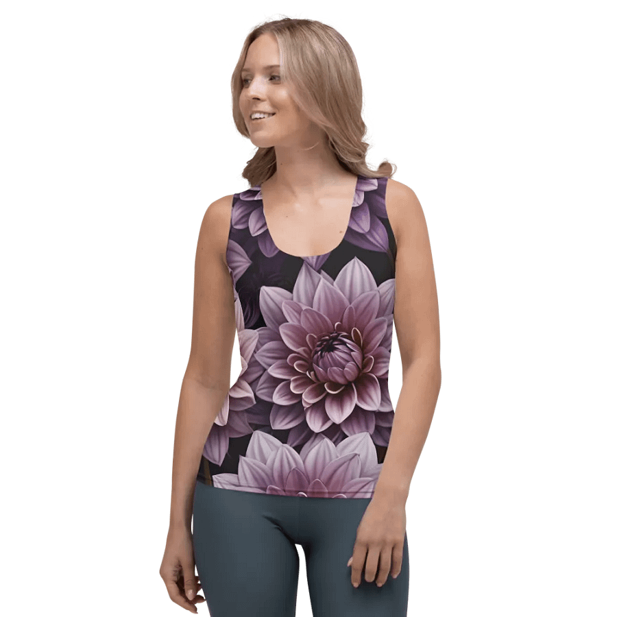 Harmony Dahlia All-Over Print Women's Tank Top product image (1)