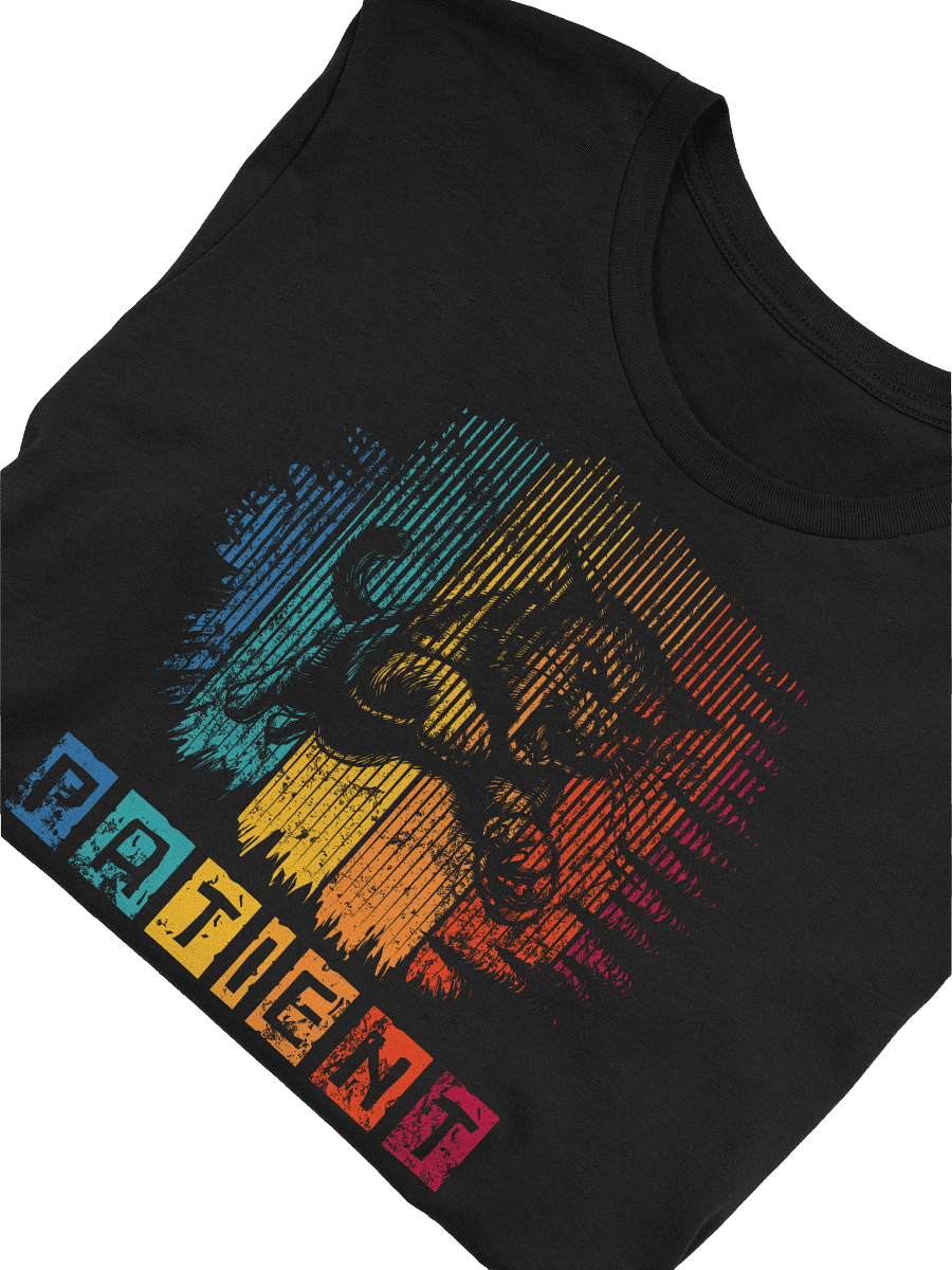 Ironic Patient Cat T-Shirt - Funny Sarcastic Feline Retro 90s Grunge Gift product image (49)
