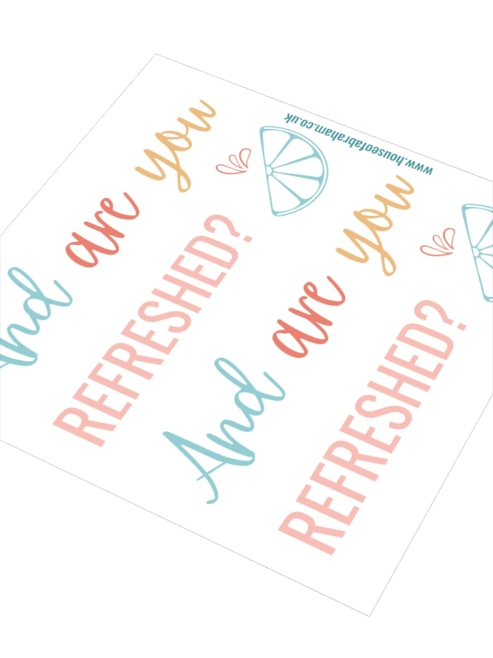 And Are You Refreshed? - Sticker product image (1)