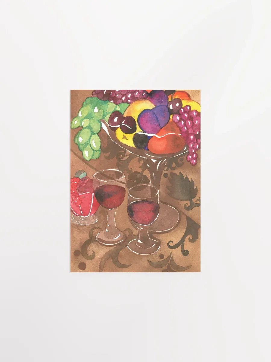 Wine And Fruits Art Print product image (1)