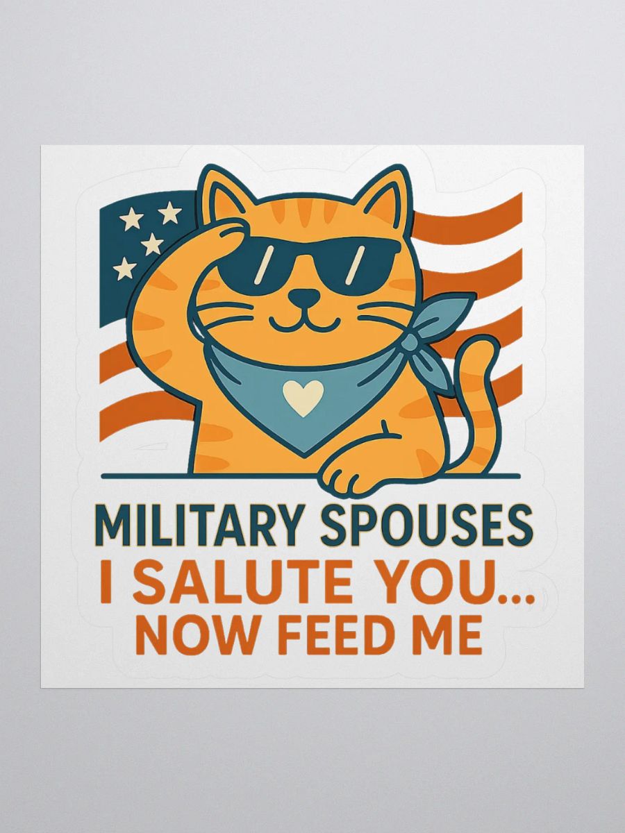 Military Spouse Salute – Feed Me Sticker product image (3)