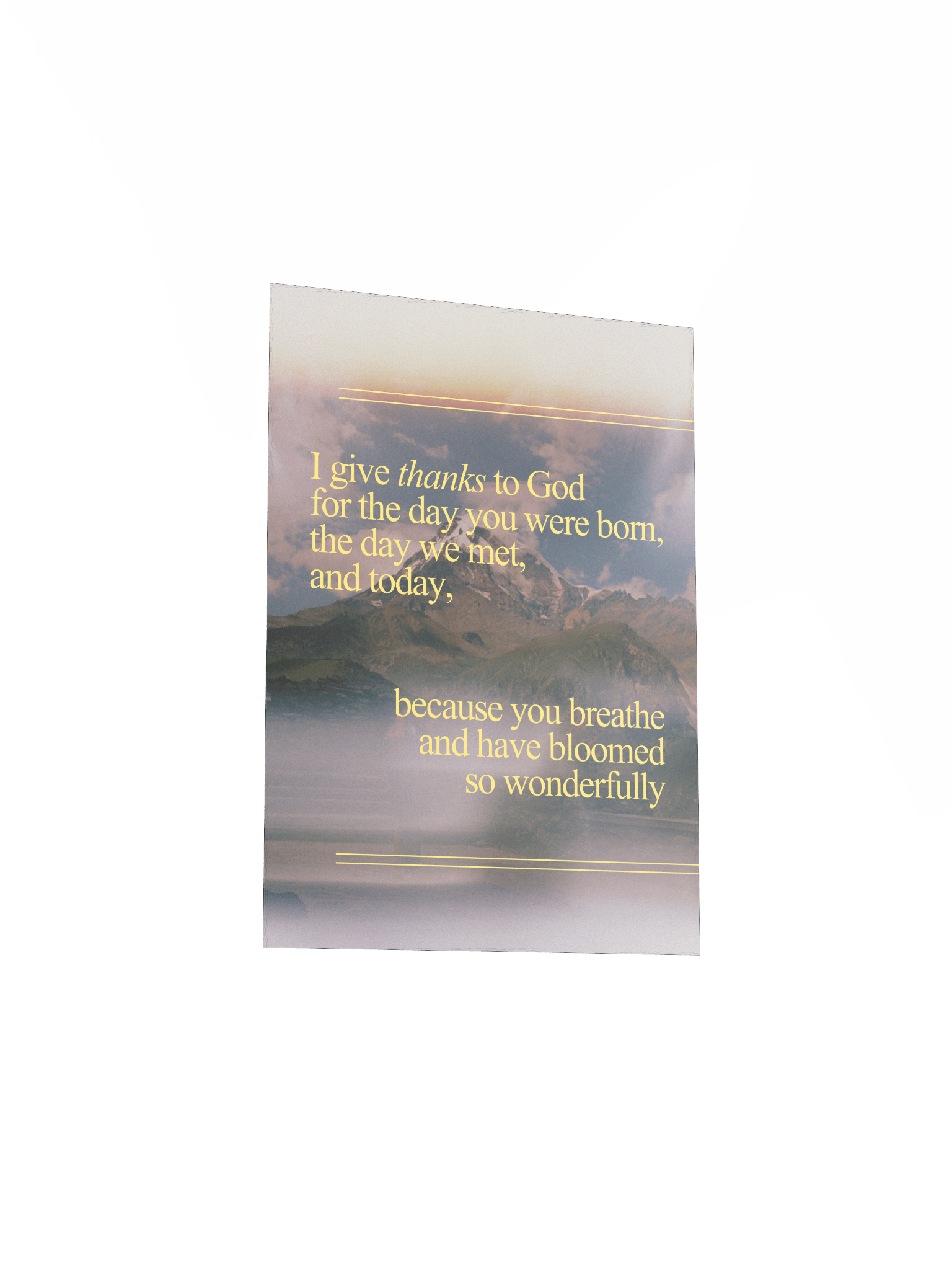 I give thanks for you — Poster product image (3)