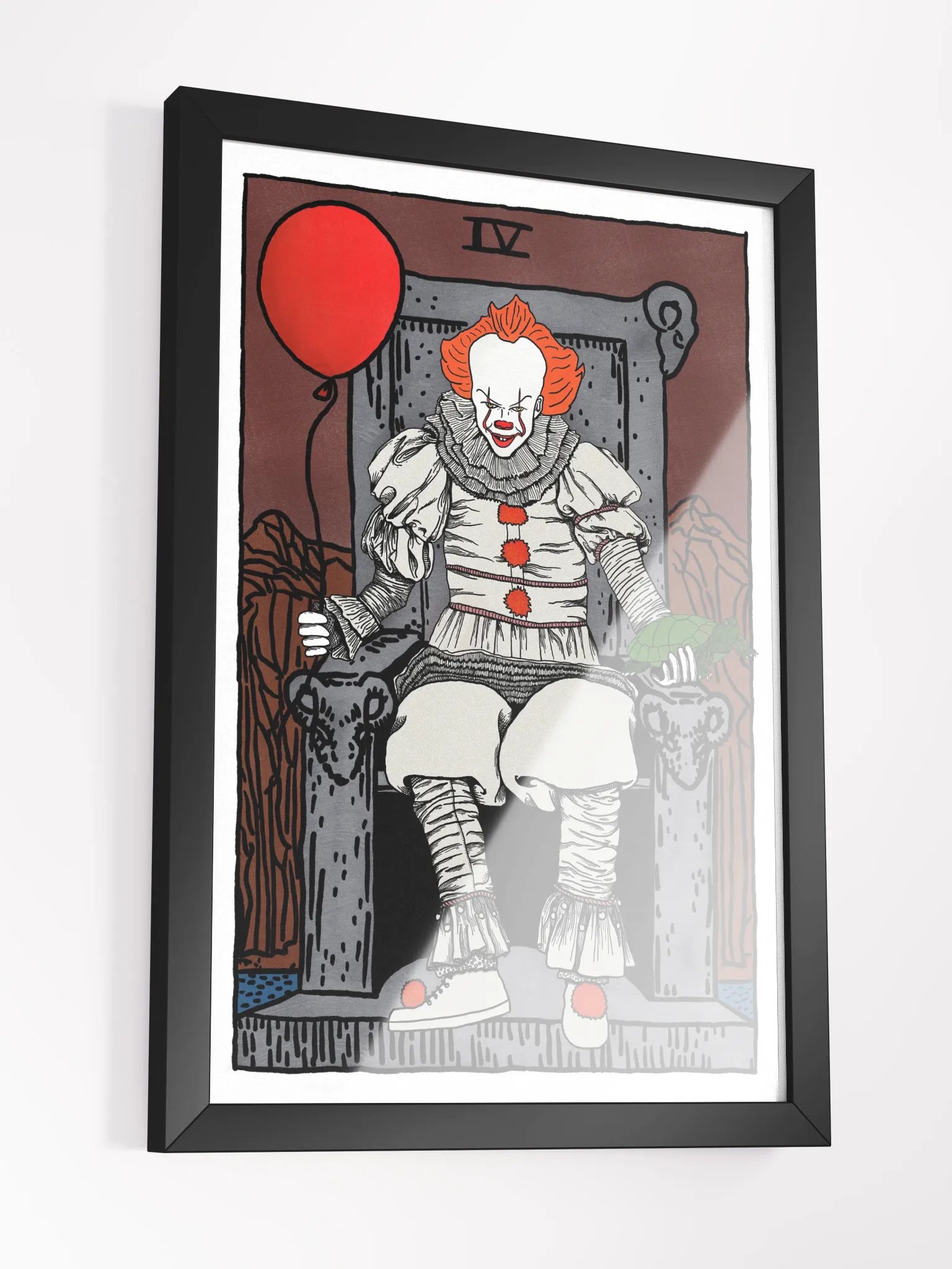 New Pennywise Emperor Tarot Card Framed Print product image (3)