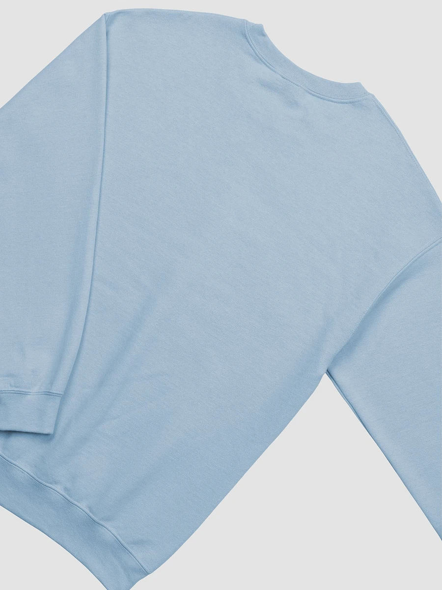Standing Girl Bear Light Blue Crewneck Sweatshirt product image (4)
