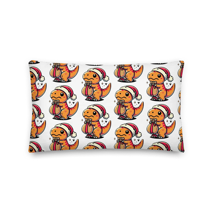 Santa-saurus All-Over Print Pillow product image (2)
