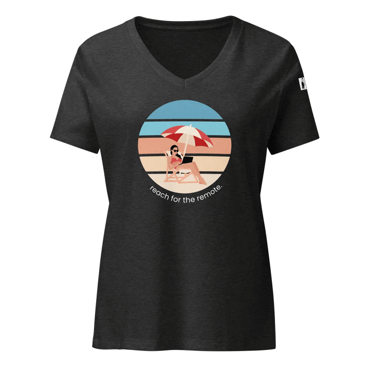 Reach For The Remote. V-Neck Tee product image (1)