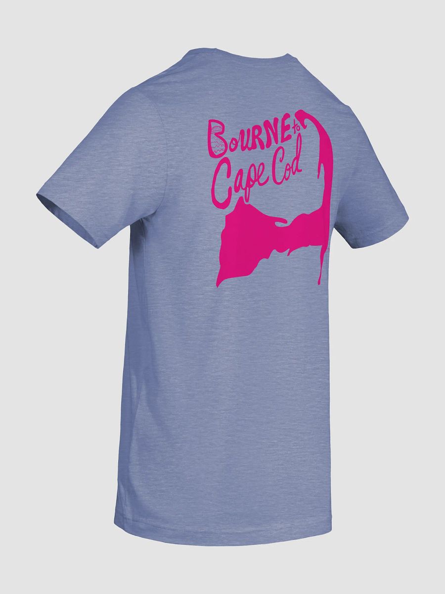 Men's | BOURNE to Cape Cod™ | Supersoft T-Shirt by Bella+Canvas | Vibrant Pink Logo on Bright Colors product image (100)