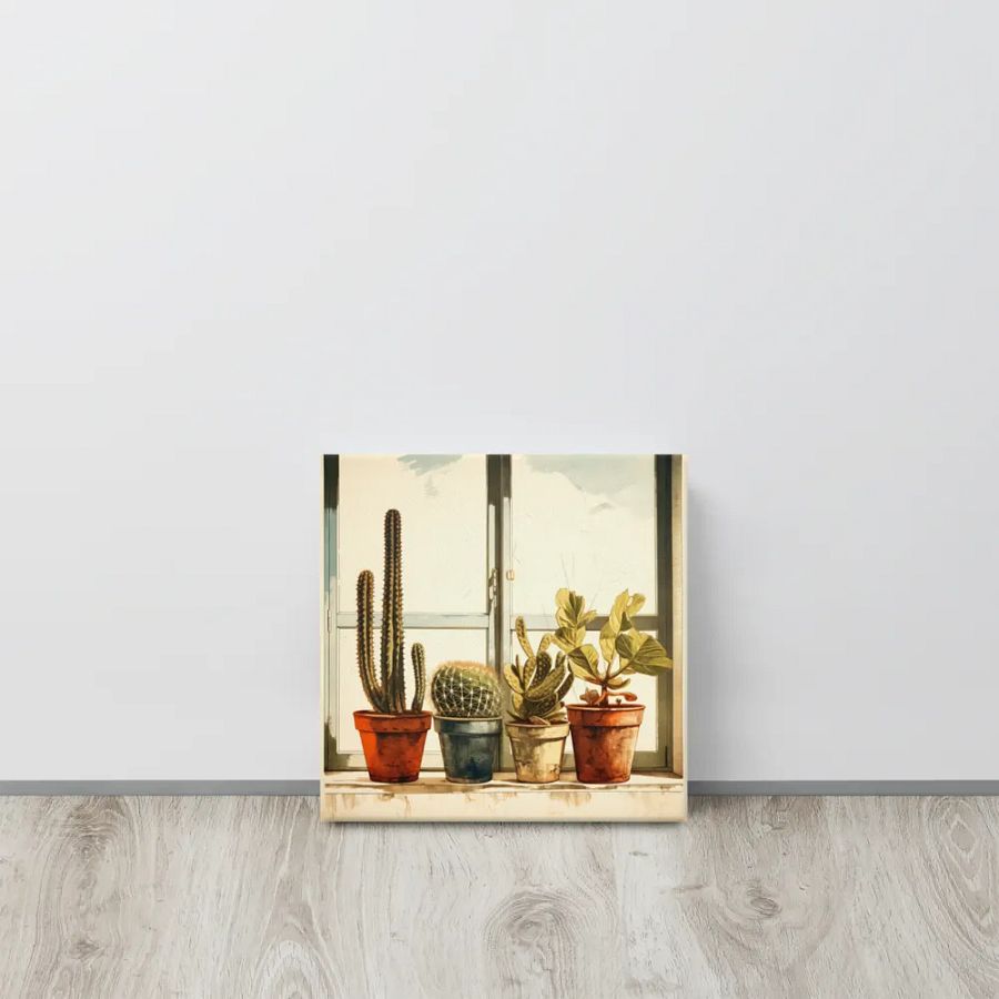 Art2401-04 Potted Plants Still Life - Canvas Print - sm product image (11)