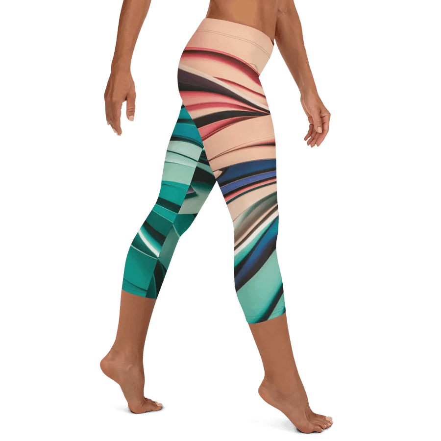 TDS Music Women's Capri Leggings with Abstract Geometric Print (XS-XL) product image (8)