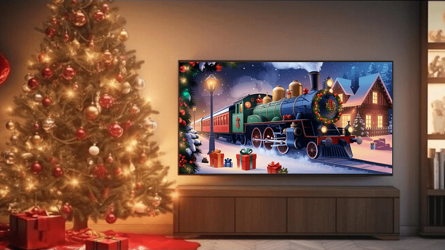 Mesmerizing Christmas Train A Nostalgic Winter Journey - Frame TV III product image (3)