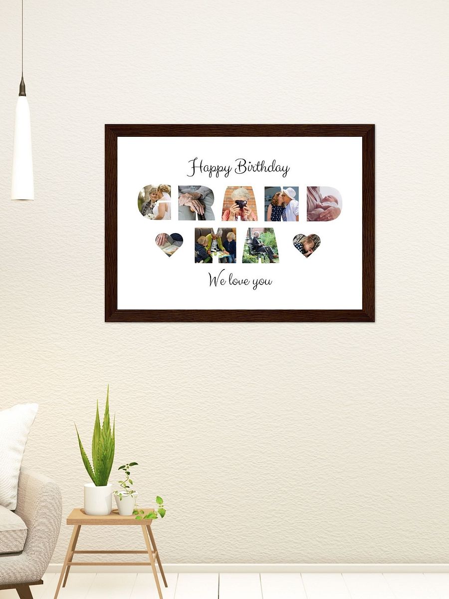 Happy Birthday Grandma Photo Collage Canva Template product image (7)