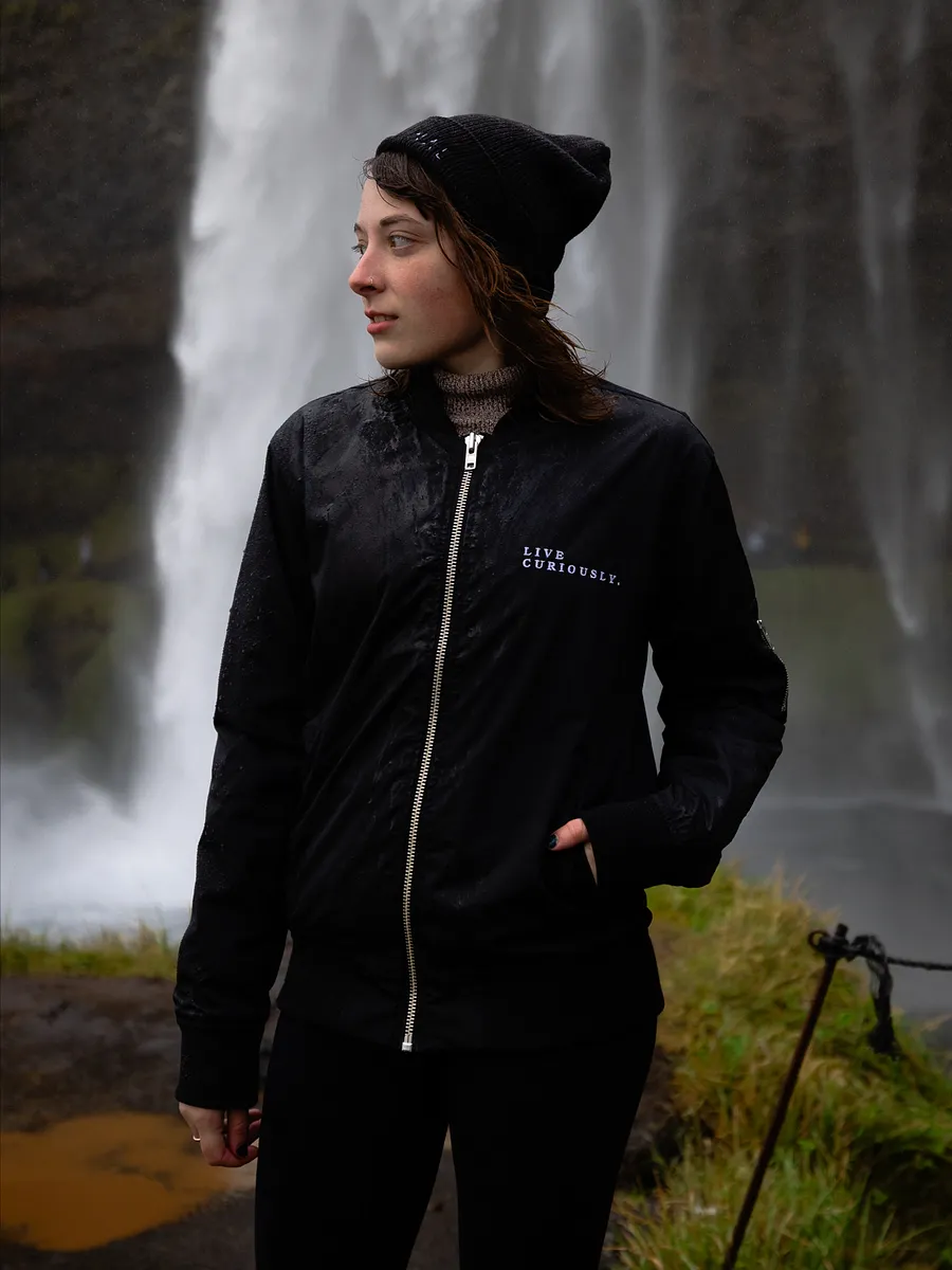 Live Curiously Embroidered Bomber Jacket product image (1)