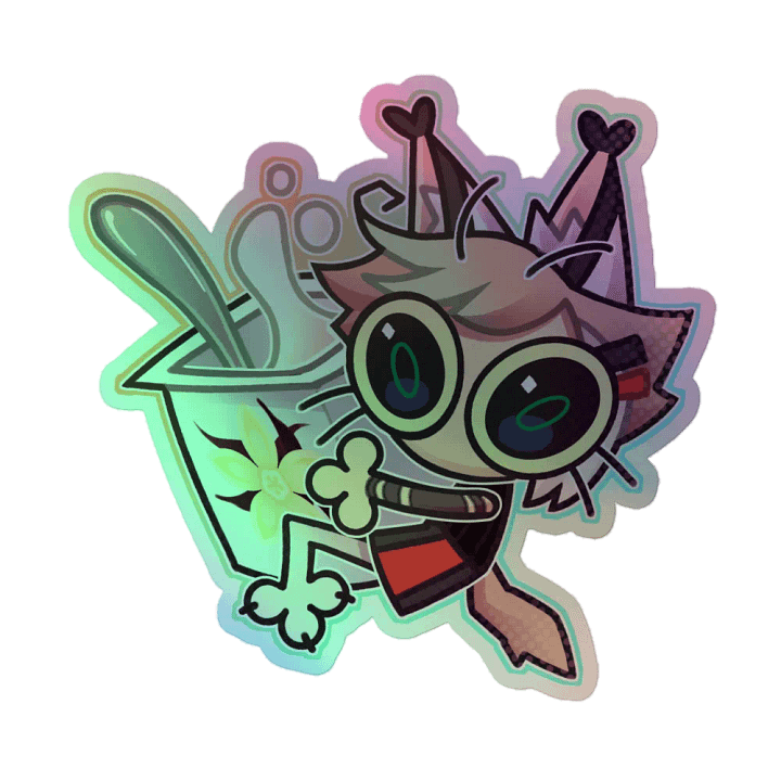 Snebby Want Yogurt Holographic Sticker product image (1)