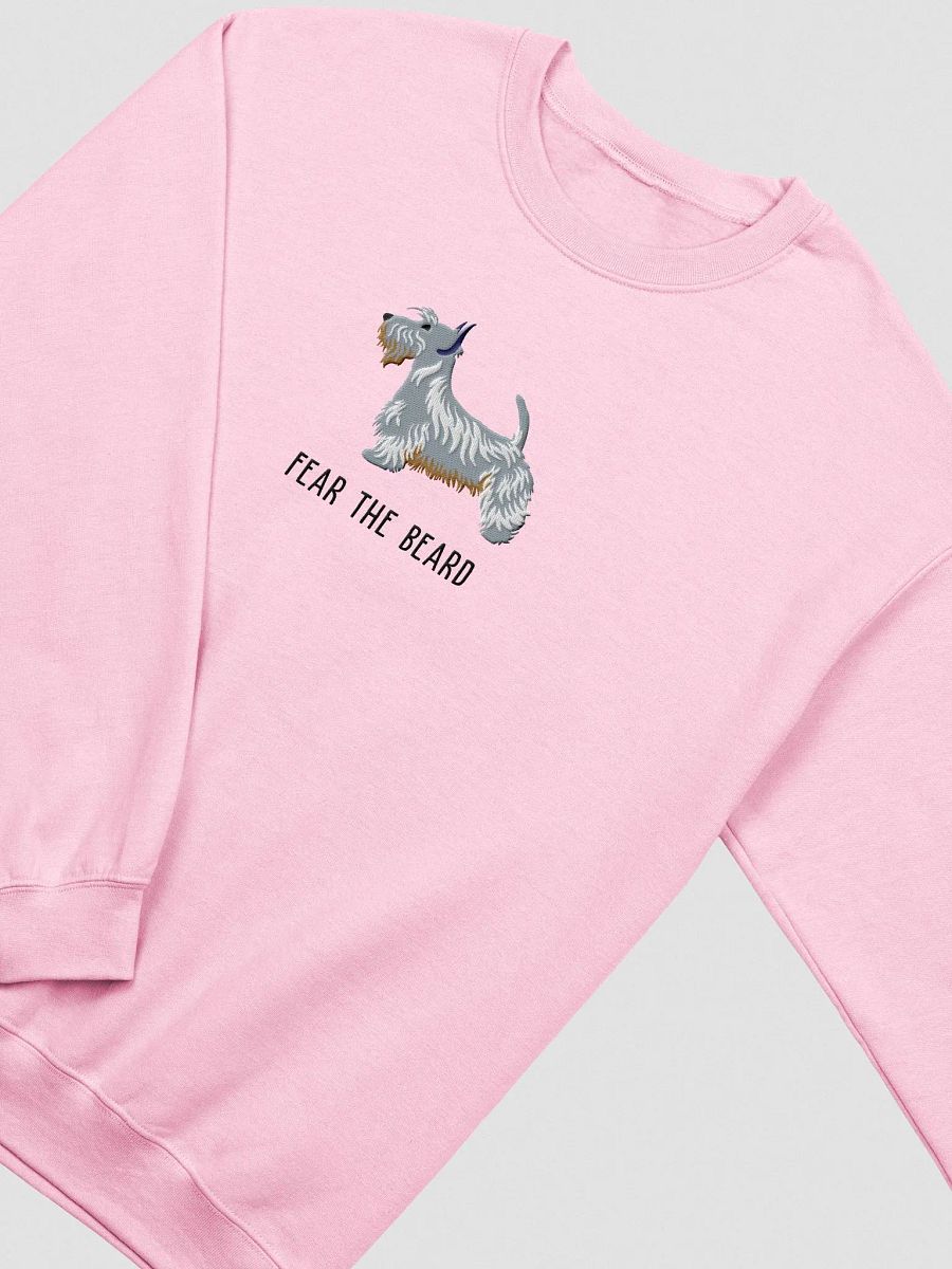 Fear the Beard Sweatshirt (Embroidered) of a Scottish Terrier(Blue) product image (6)