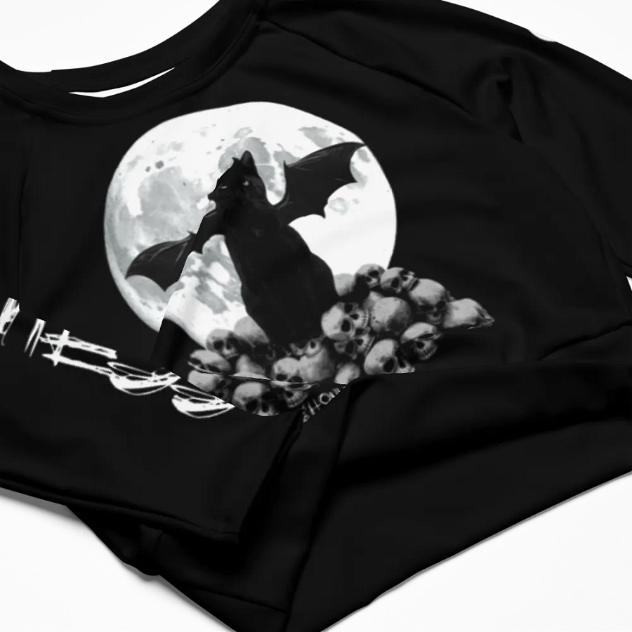 I AM DARKNESS Long Sleeve Body-Hugging Crop Top product image (3)