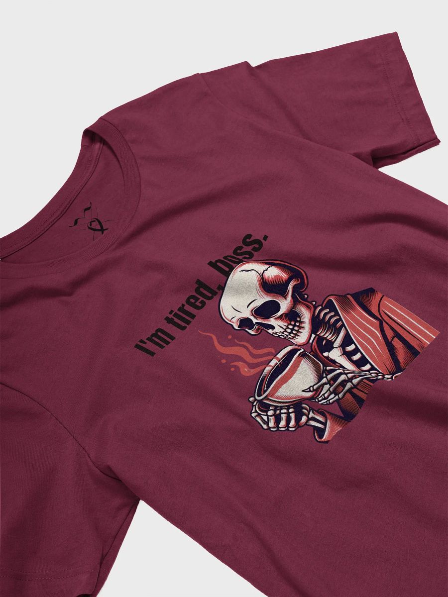 Tired Skelly Graphic Bella+Canvas Unisex Supersoft T-Shirt product image (23)