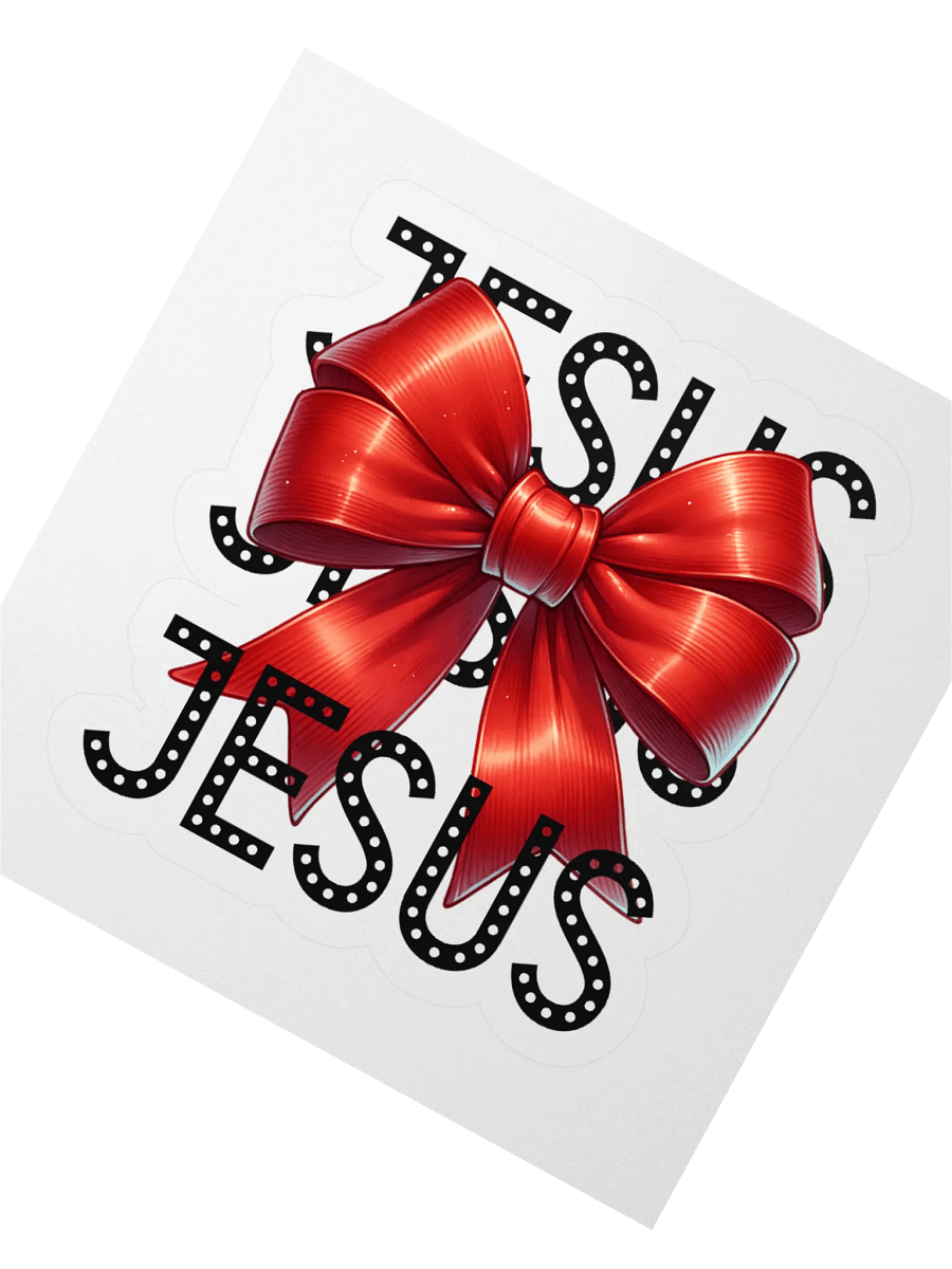 JESUS Bow Charm Kiss Cut Stickers product image (2)