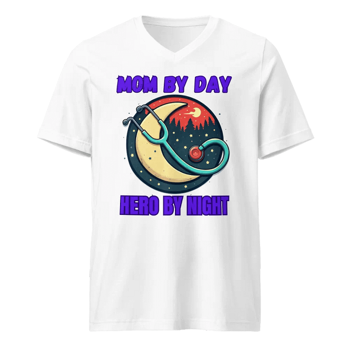 Starry Night Stethoscope V-Neck Tee product image (5)