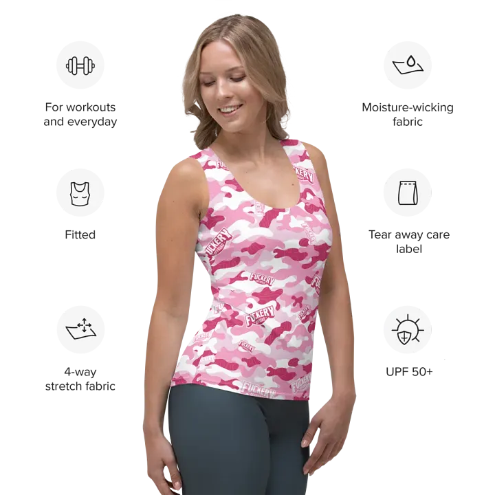 Ladies Fuckey Offroad Tank Top - Pink product image (2)