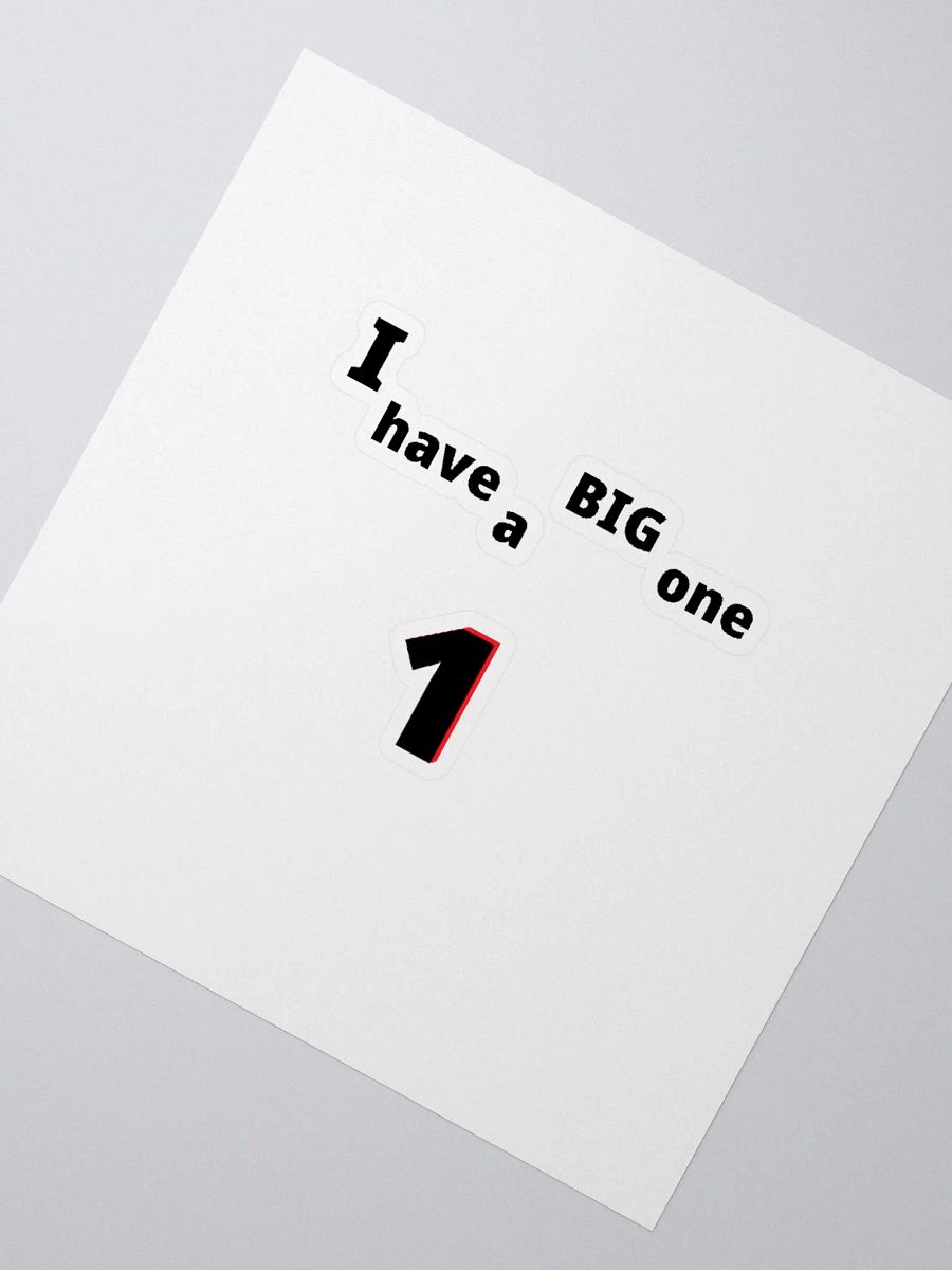 I have a Big One. Big, funny, humor, sarcasm. Cute, funny sayings, funny quote, funny gift, funnytee, one, funny slogan, vintage, retro, product image (4)