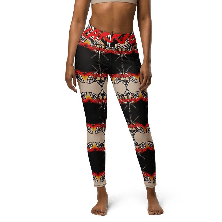 Symmetrical Moth All-Over Yoga Leggings product image (4)