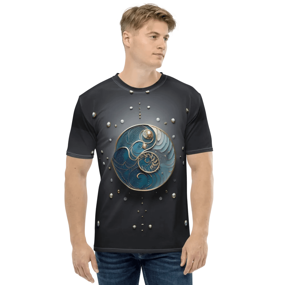 Blue Gold Art T shirt product image (1)