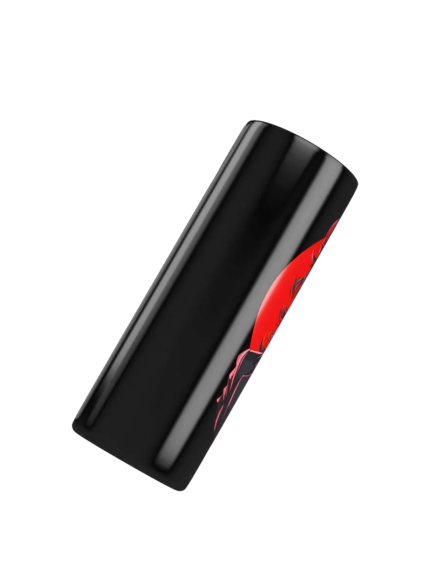 Waifu Boss 20 oz Skinny Stainless Steel Tumbler - Black - v2 product image (4)