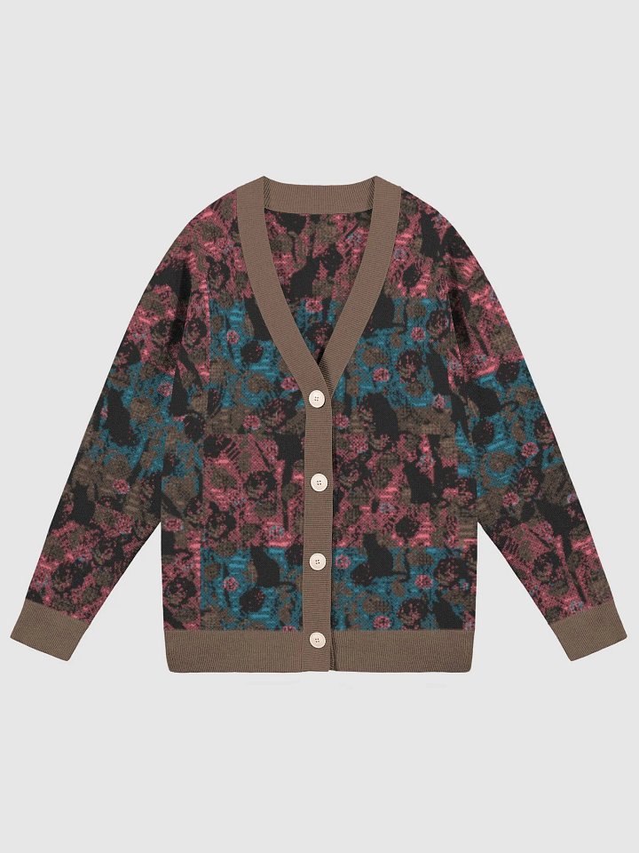 Kutzka Print Jacquard Knit Unisex Cardigan product image (5)
