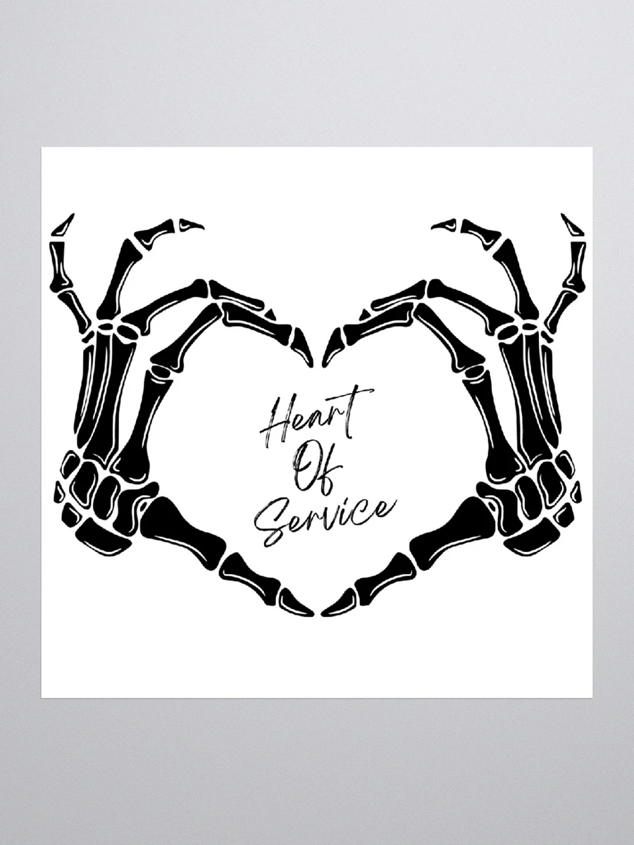 Heart Of Service Sticker White product image (1)