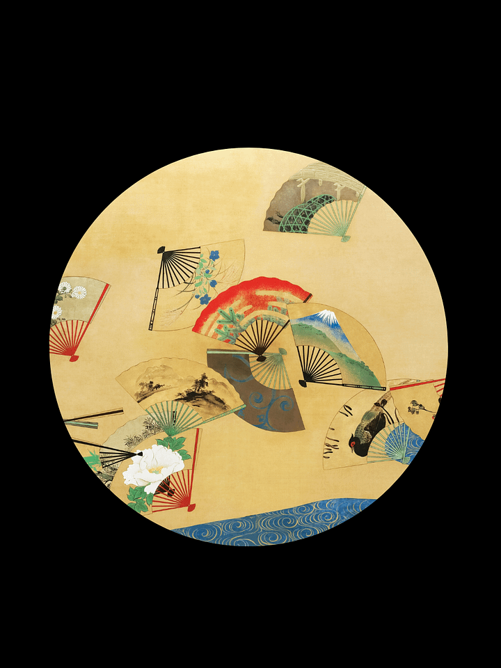 Artistic Folding Fans. Hardcover JournalBook® product image (1)