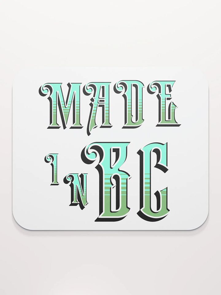 Made In BC British Colombia Ornate Gradient Mouse Pad product image (1)