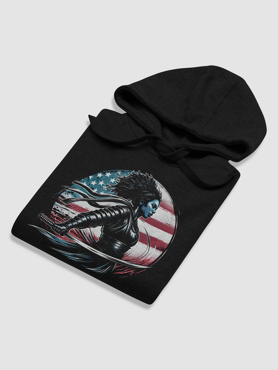 Afro Samurai Girl Unisex Premium Hoodie | Cotton Heritage product image (4)