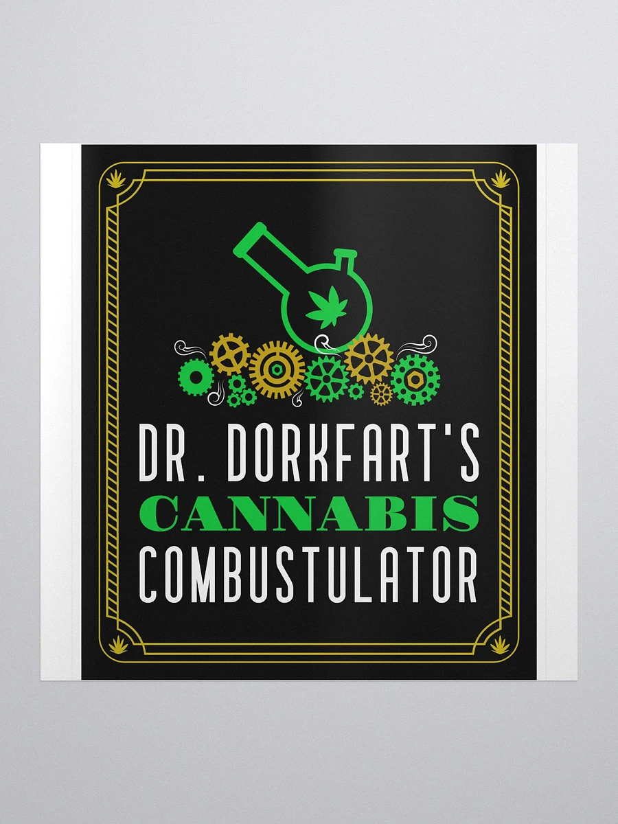 Dr. Dorkfart's Cannabis Combustulator bubble free stickers product image (2)