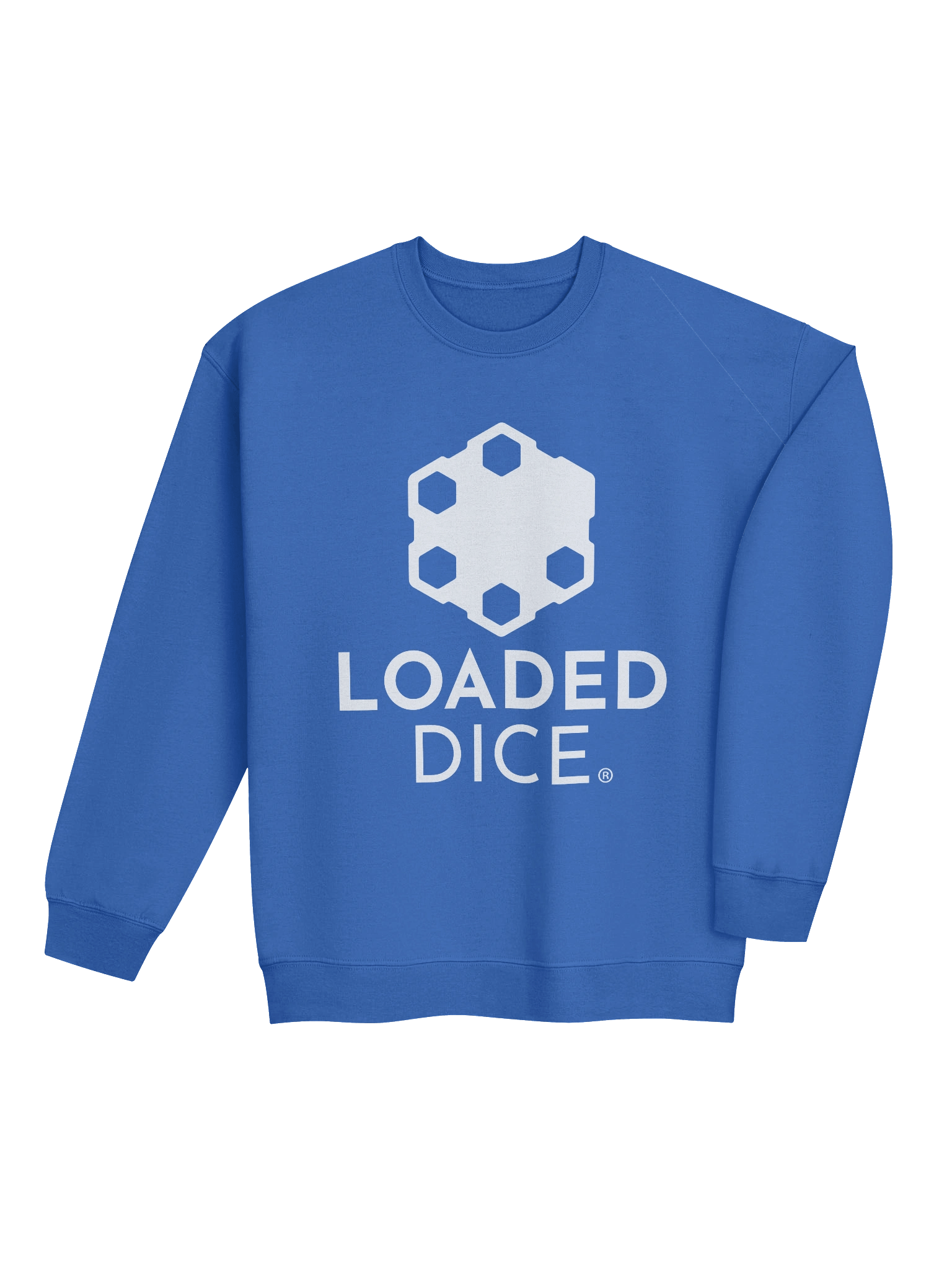 Loaded Dice Graphic Crewneck Sweatshirt Blue product image (4)