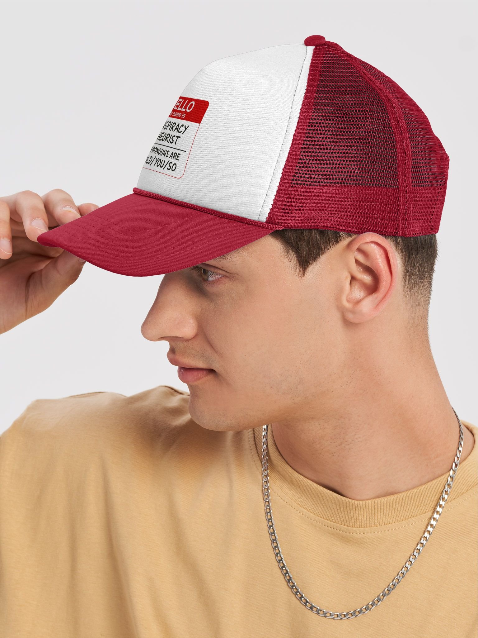 Conspiracy Theorist Badge Cap product image (7)