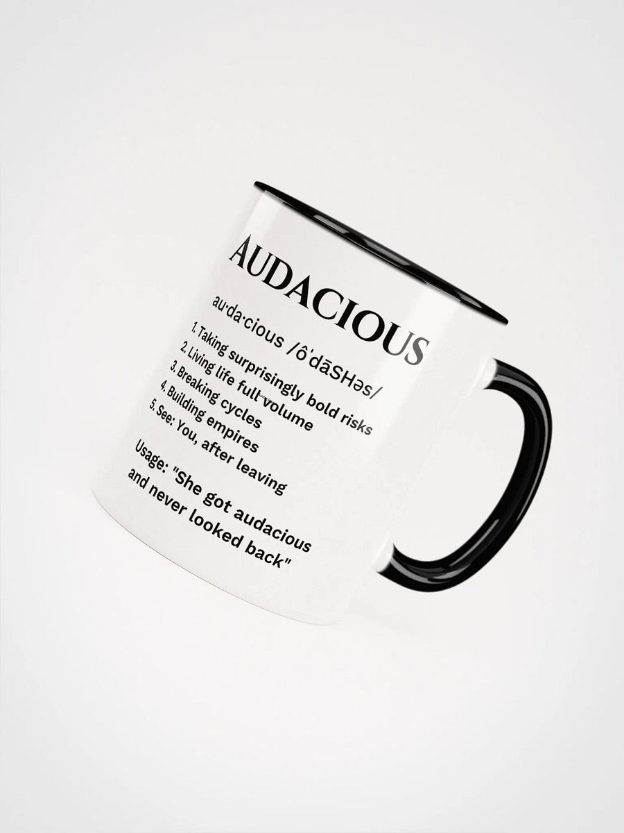 AUDACIOUS defined and described - black on white product image (7)