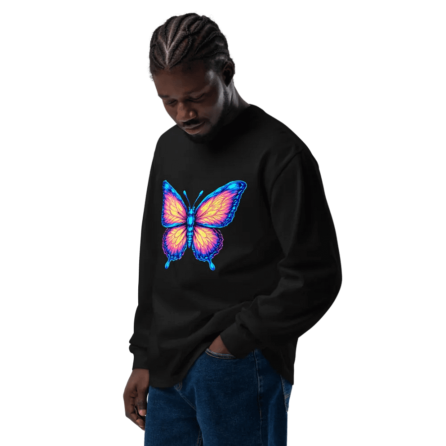 [Astral Butterfly] Unisex Premium Heavyweight Long Sleeve Shirt product image (10)