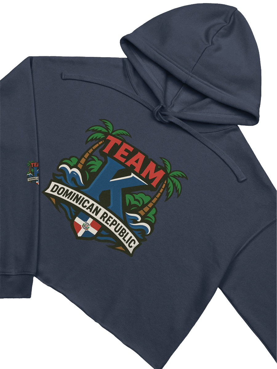 TEAM K Dominican Republic Crop Hoodie product image (26)