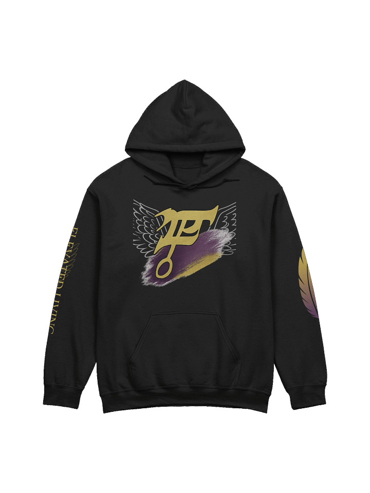 Elevated Living Hoodie – Gold Edition product image (1)