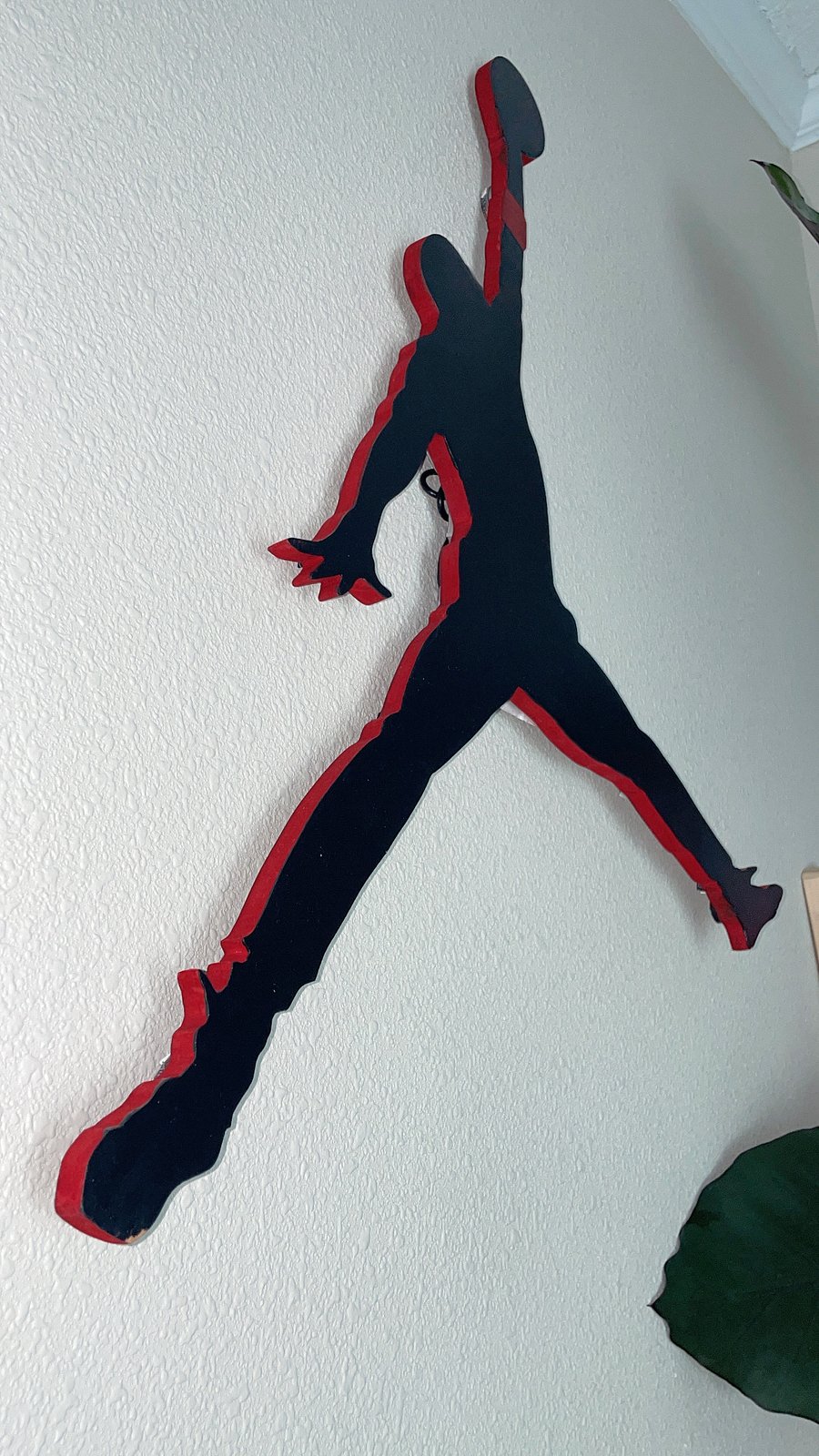 Michael Jordan Wood Wall Art Piece | Handmade | Illuminating product image (2)