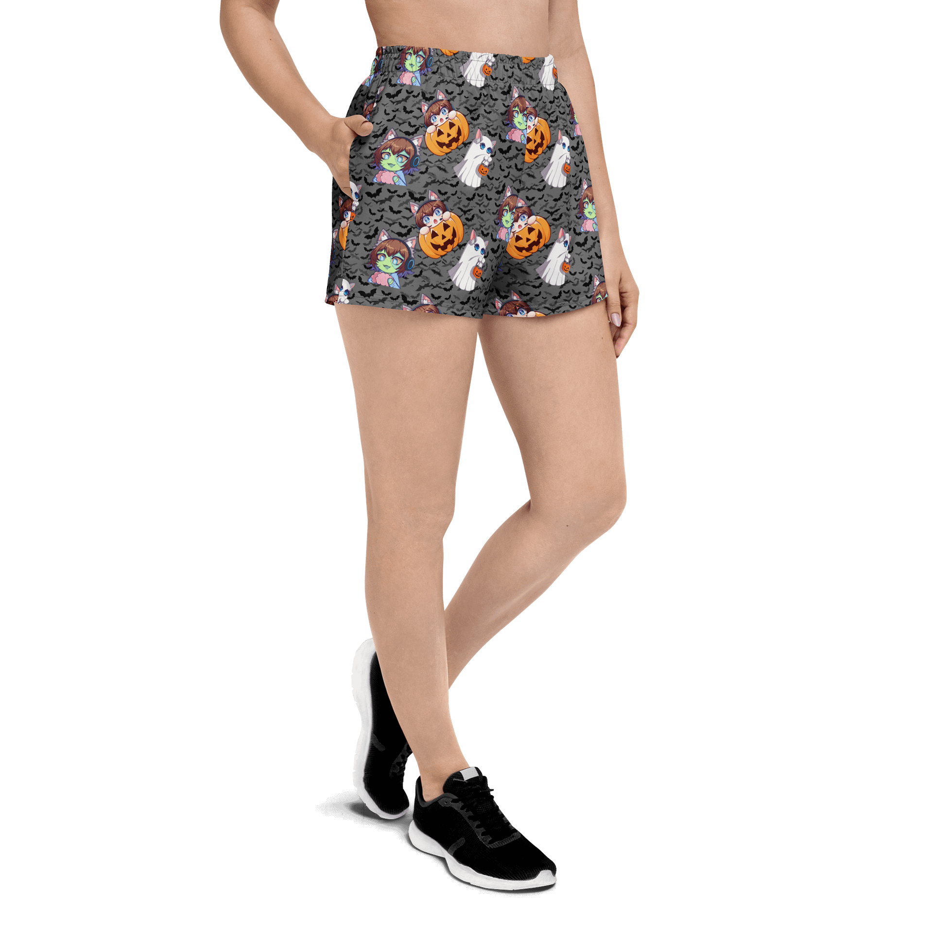 Cat-Tastic Halloween Unisex Short Shorts product image (3)