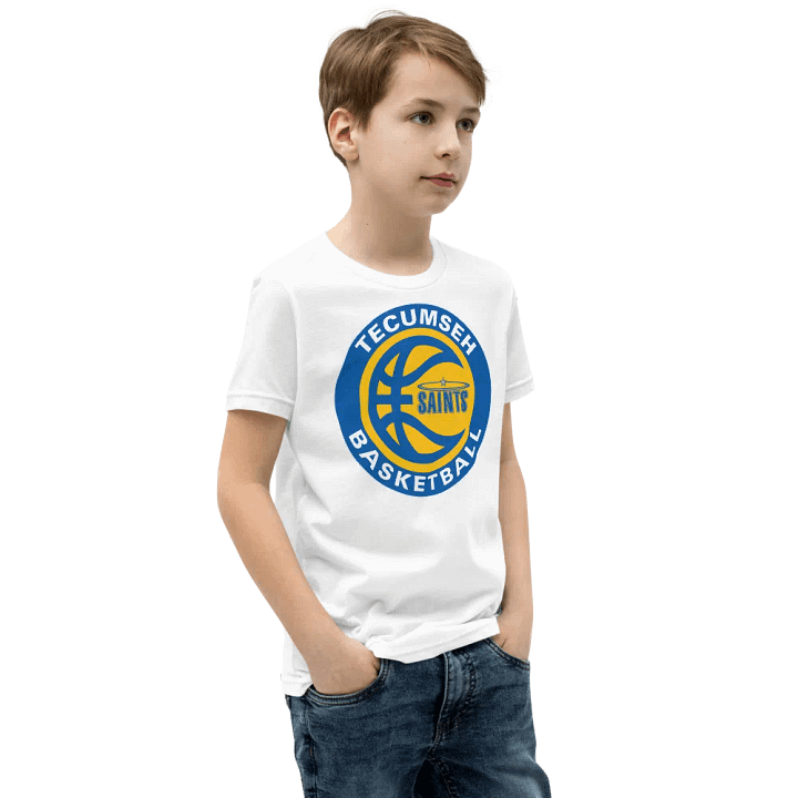 Youth Tecumseh Saints Basketball T-Shirt product image (2)