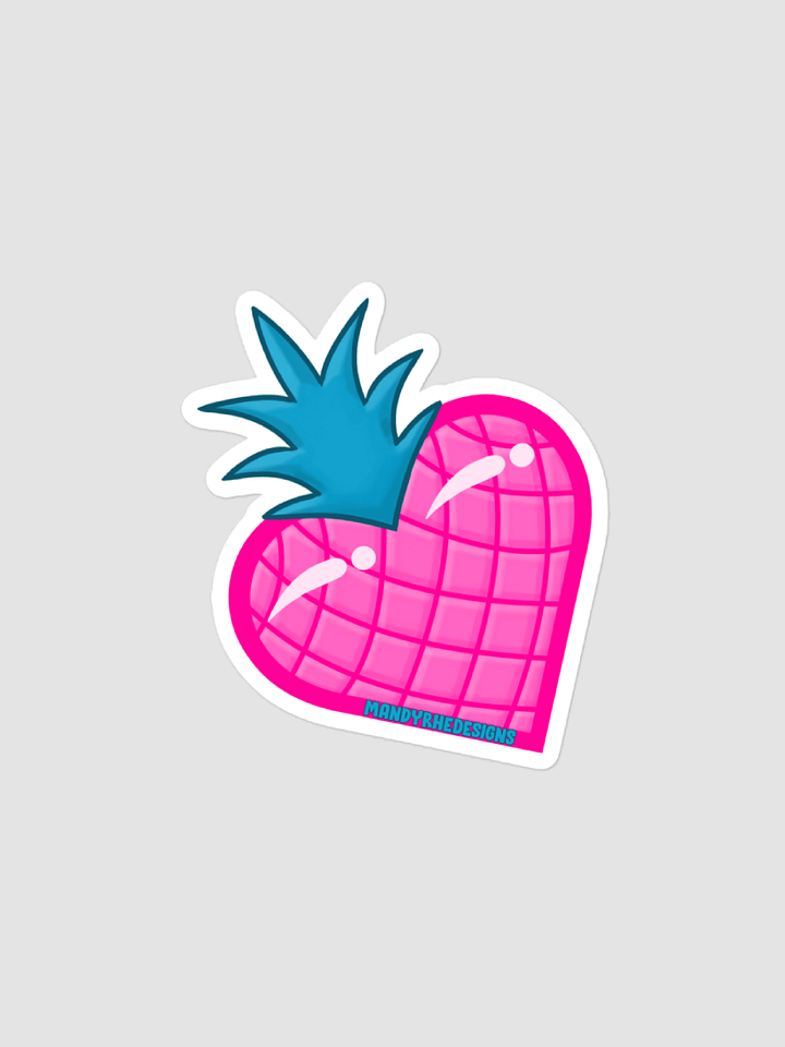 Pink Pineapple Heart - Sticker product image (1)