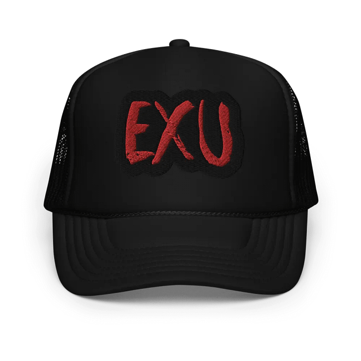 EXU Bold Red Paint Trucker Hat product image (1)