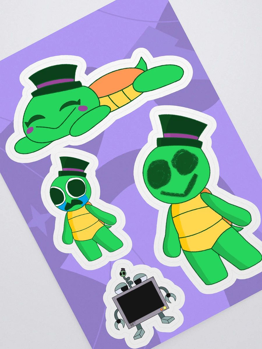 Turtle Hijinx Sticker Sheet product image (1)