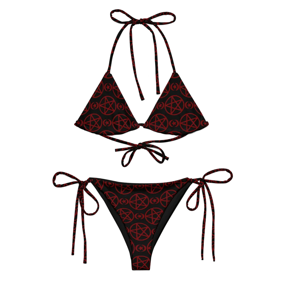Midnight Black Recycled String Bikini product image (1)
