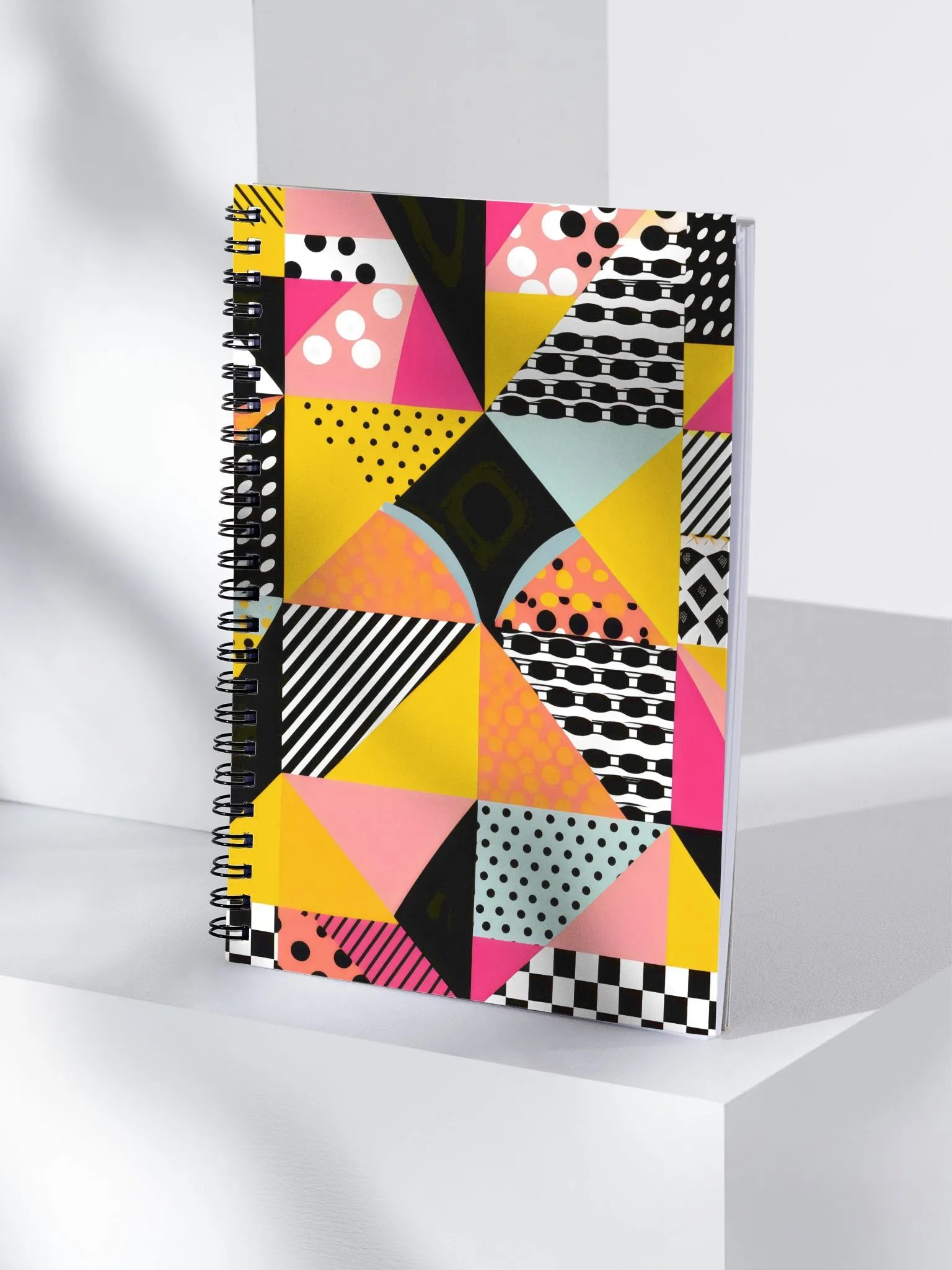 Vibrant Geometric Dreams Spiral Notebook product image (4)